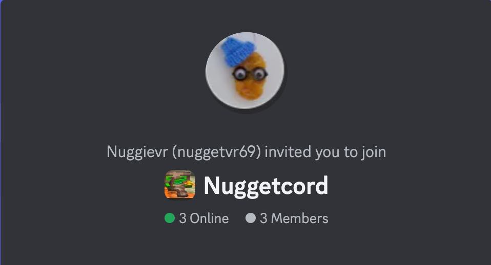 Nugget VR Discord Channel